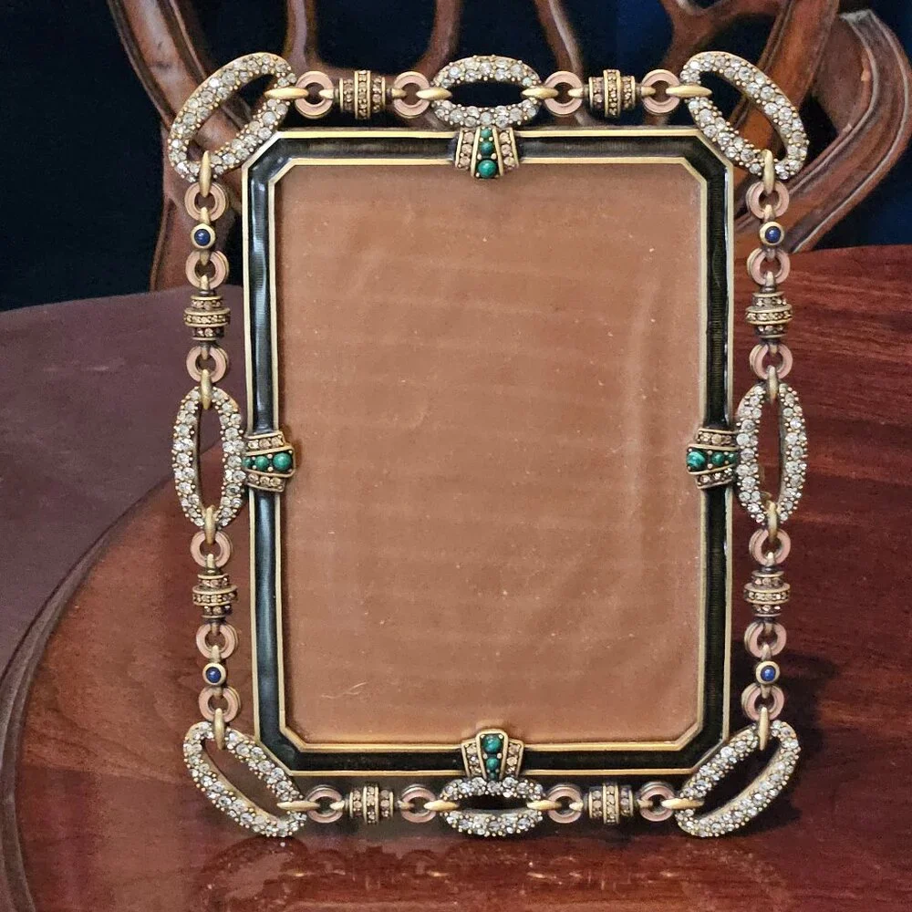 RARE JAY STRONGWATER CHINOISERIE DECO BRACELET LINK PAVE ENAMEL CRYSTAL FRAME